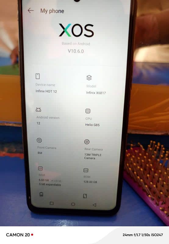 Infinix hot 12 ram 6rom128 7