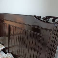 wooden bed