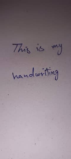 handwriting assignment work