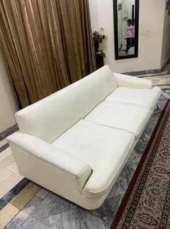 Luxurious 5-Seater Designer Sofa Set - White (Excellent Condition)