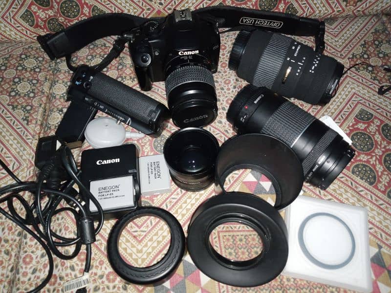 DSLR Camera & lenes proper kit 4