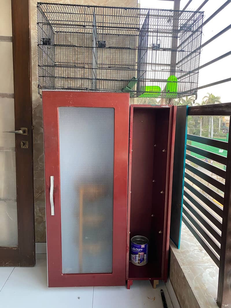 Second-Hand Wooden Cabinet & Shelf 1