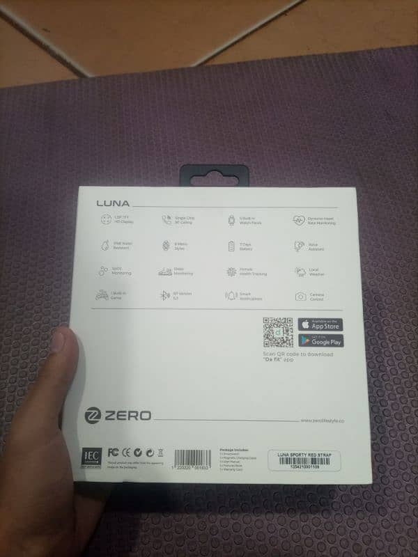 ZERO LIFE STYLE LUNA SMART WATCH CONDITION FULL NEW FOR URGENT SALE 9