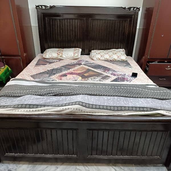 pure wooden Bed only ( no side tables) 3