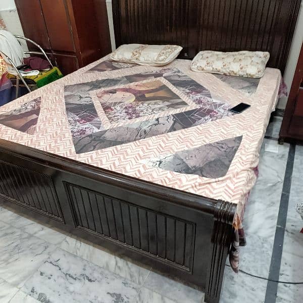 pure wooden Bed only ( no side tables) 6