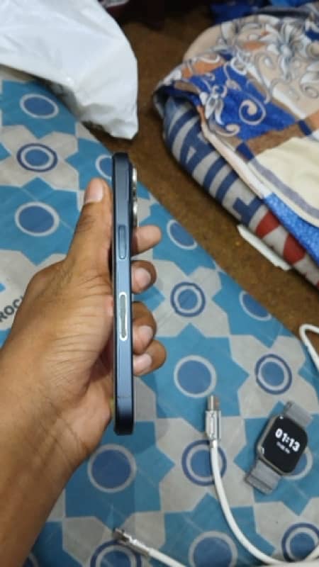 Iphone 15 pro Non PTA JV “Blue Titanium” 128 GB. 1