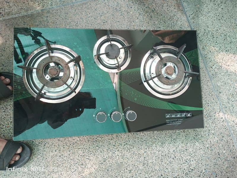 3 Burner temperd glass chulla 1