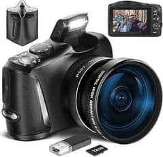 Digital Camera Compact Vlogging Camera, 4K 48MP Camera