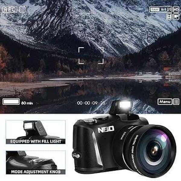 Digital Camera Compact Vlogging Camera, 4K 48MP Camera 5