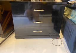 2 Side Table (Black Wooden) Heavy n massive