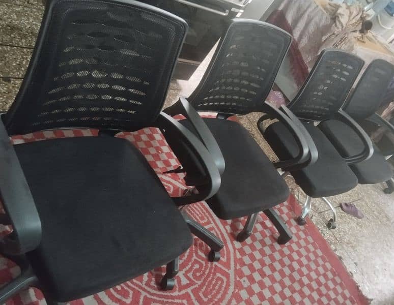 Office revolving chairs low back & high back. All kinds. 1