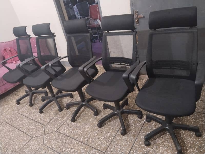 Office revolving chairs low back & high back. All kinds. 4