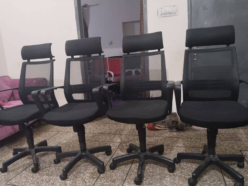 Office revolving chairs low back & high back. All kinds. 5