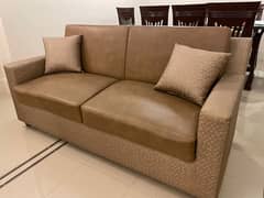 4 seater sofa set + centre table and 2 side tables