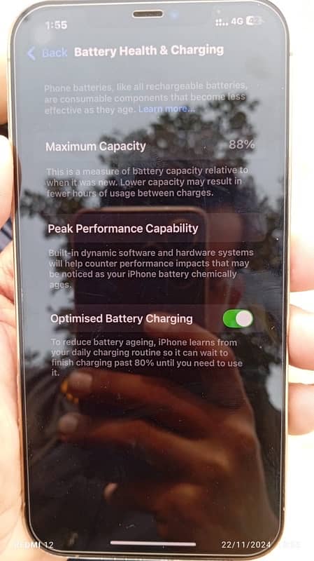 Battery health 88 iPhone 12 Pro Max PT approved hk model 1