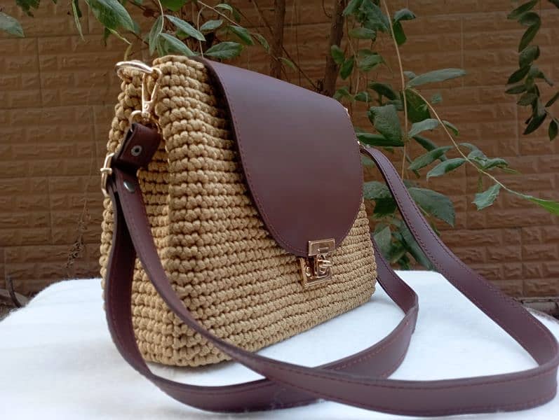 Custom Crochet Leather Bags Made to Order – Unique Designs for You 2