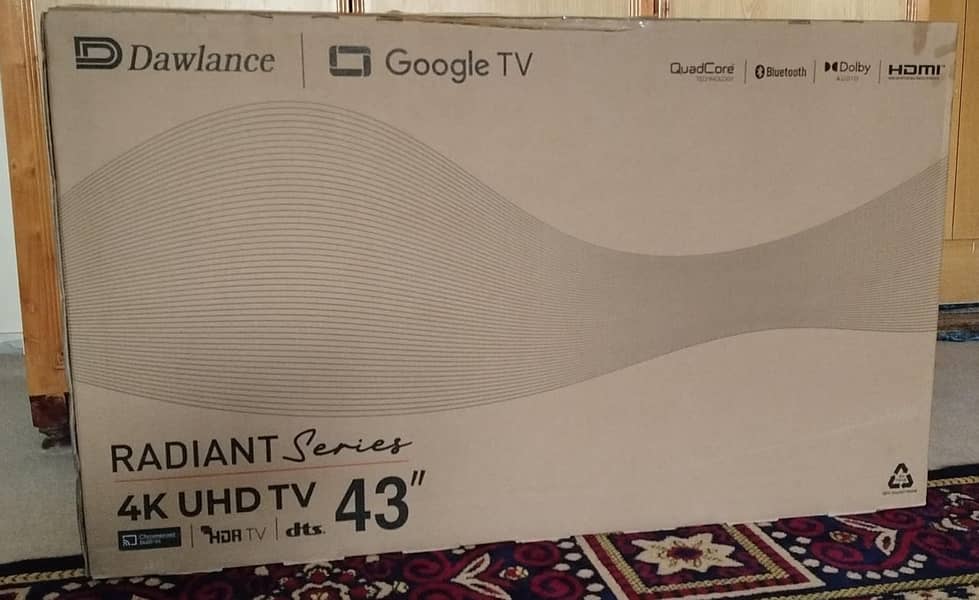 Dawlance 4K UHD TV 43" Google Tv 0