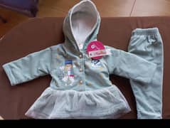 Baby girl winter dress and hat for sale