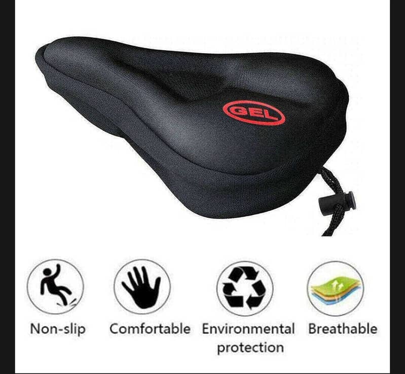 Bicycle Seat Cover Pad, Bicycle Gel Silicone Saddle Pad/Cushion. 7