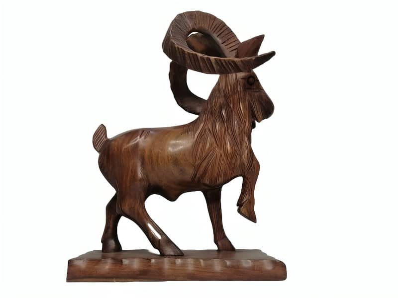 Antique single piece Markhor Handiraft 2