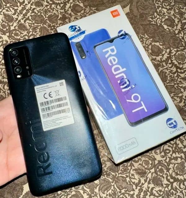 Redmi 9t 4GB+2 6GBRam 128GB storage battery6000mh 10by9 condition 2