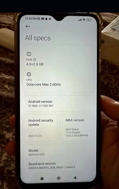 Redmi 9t 4GB+2 6GBRam 128GB storage battery6000mh 10by9 condition 4