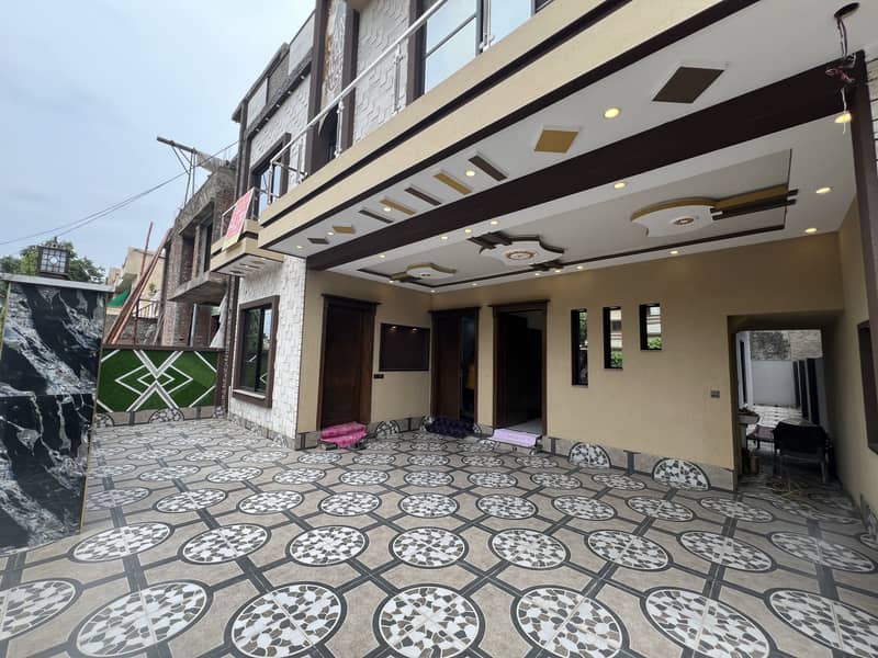 10 Marla Brand New Luxurious House For Sale Mustafa Town Lahore Near Karim Block Market 1