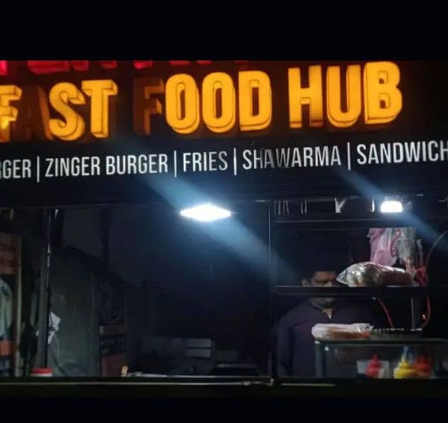 Giant Burger counter  with Grill.    price is 125,0000 0