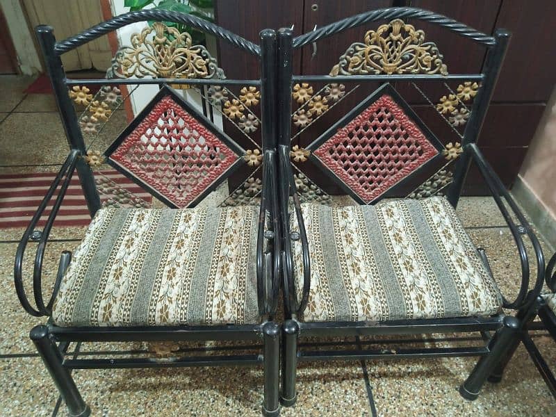 Iron rod sofa set for sale 1