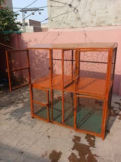 Iron Cage For Birds Covered With Shade 48×30