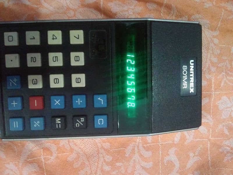 vintage UNITREX 801MR Made in Japan calculator 1