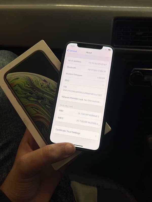 iphone xs 256gb pta approved with box 9