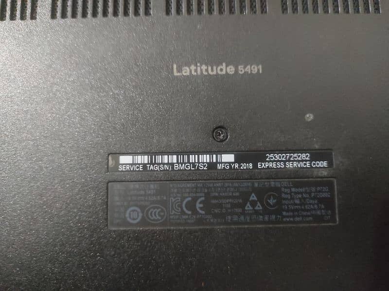 core i5 8th gen 8300H processor dell latitude 5491 9