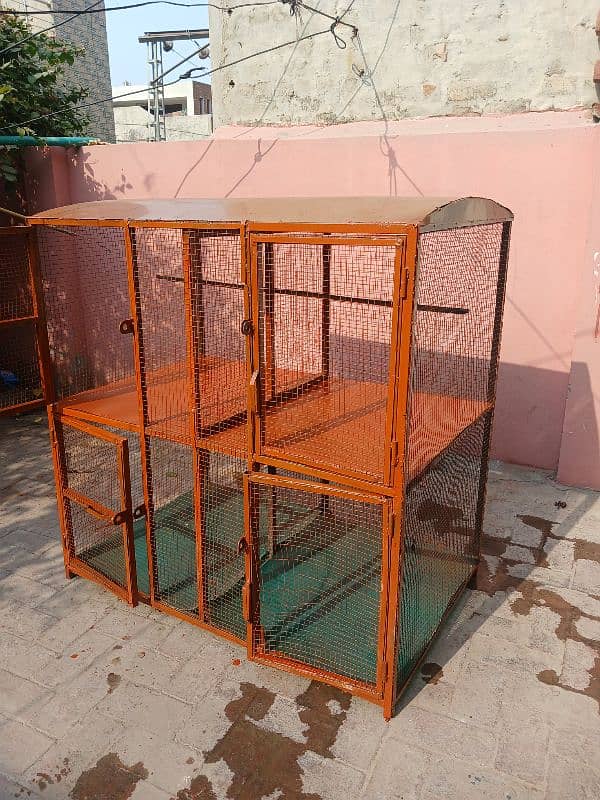 Iron Cage For Birds Covered With Shade 48×30 2