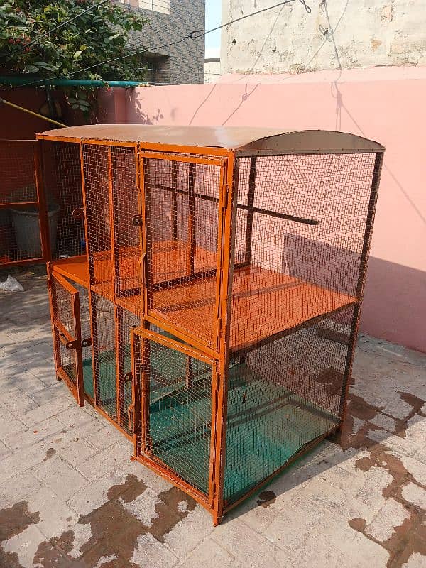 Iron Cage For Birds Covered With Shade 48×30 3