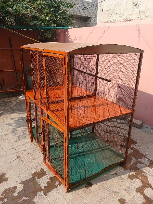 Iron Cage For Birds Covered With Shade 48×30 4