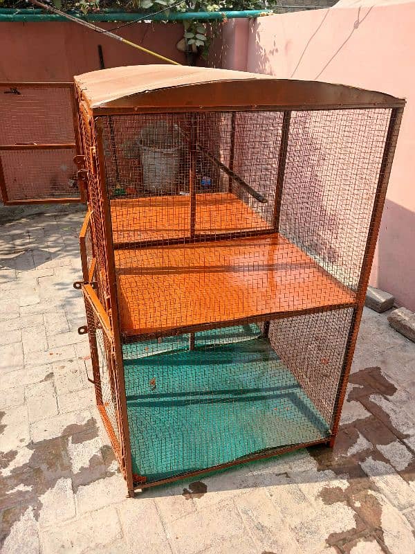 Iron Cage For Birds Covered With Shade 48×30 7