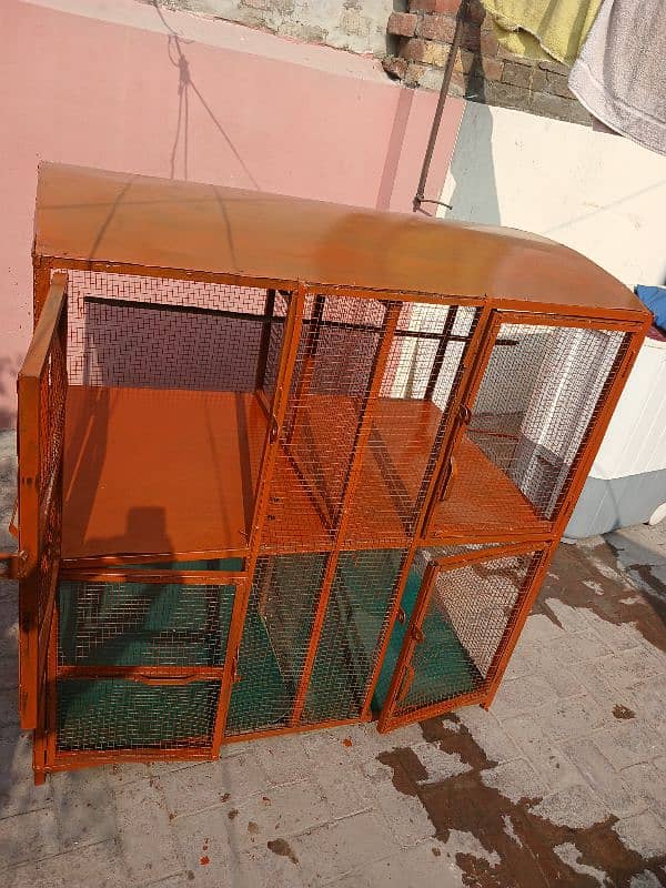 Iron Cage For Birds Covered With Shade 48×30 10