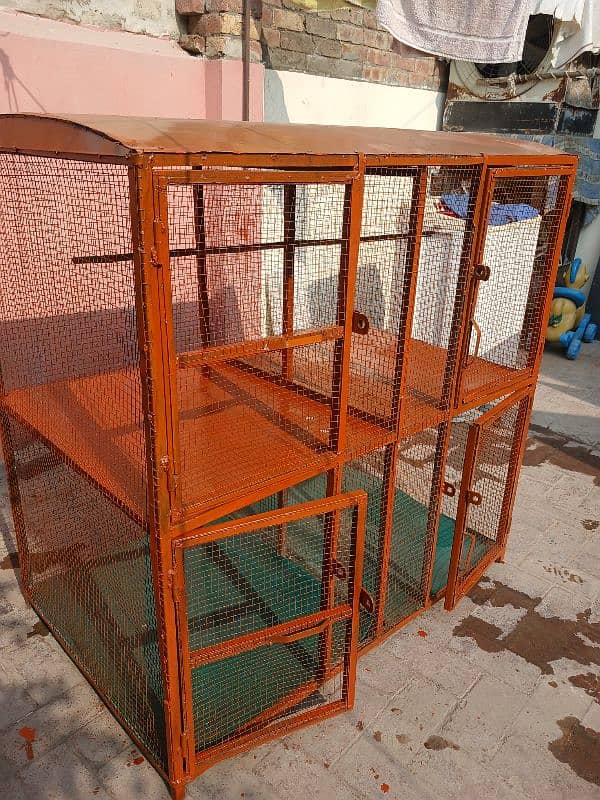 Iron Cage For Birds Covered With Shade 48×30 11