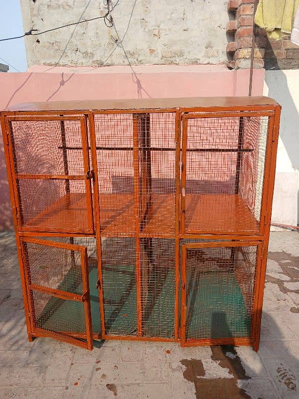 Iron Cage For Birds Covered With Shade 48×30 12