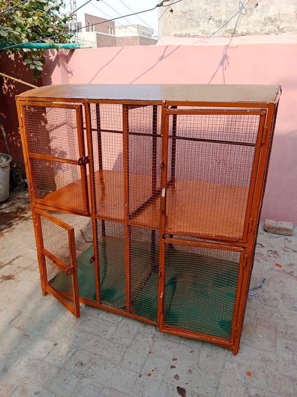 Iron Cage For Birds Covered With Shade 48×30 15