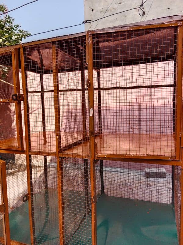 Iron Cage For Birds Covered With Shade 48×30 16