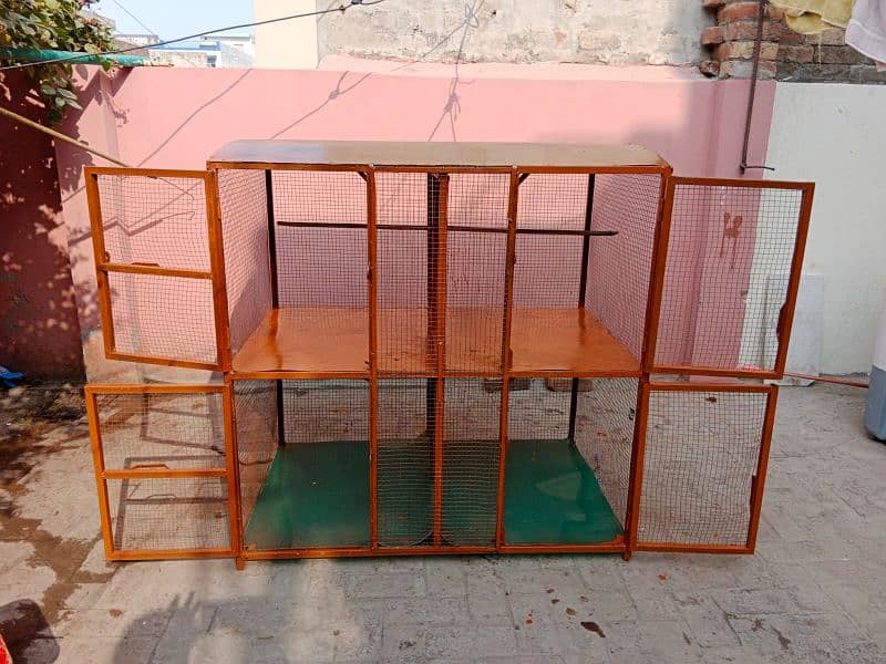 Iron Cage For Birds Covered With Shade 48×30 17