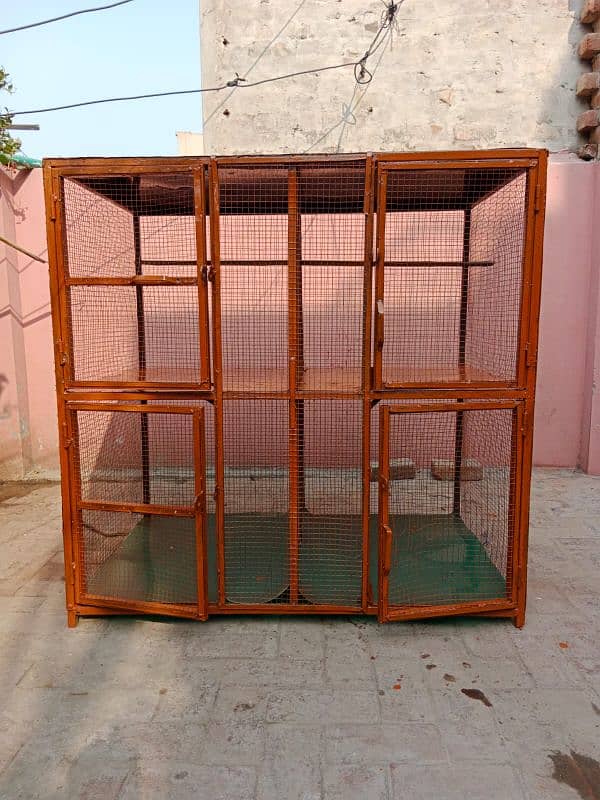 Iron Cage For Birds Covered With Shade 48×30 18