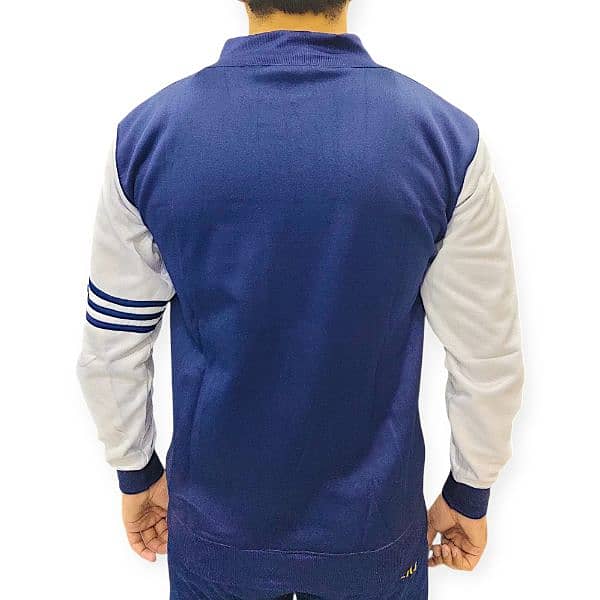 Stylish Blue and White Sports Jacket 1