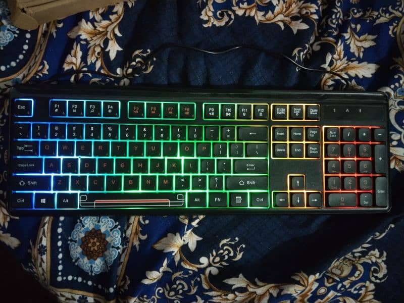 Gaming RGB Keyboard With free RGb Mouse for sale. 5 days use only. 0