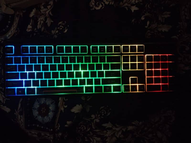 Gaming RGB Keyboard With free RGb Mouse for sale. 5 days use only. 1