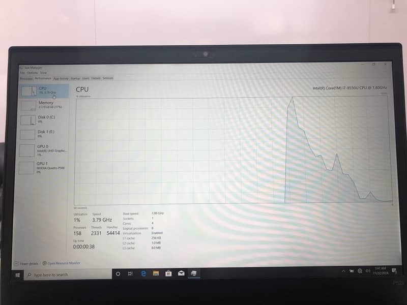 Lenovo thinkpad p52s graphics card 7