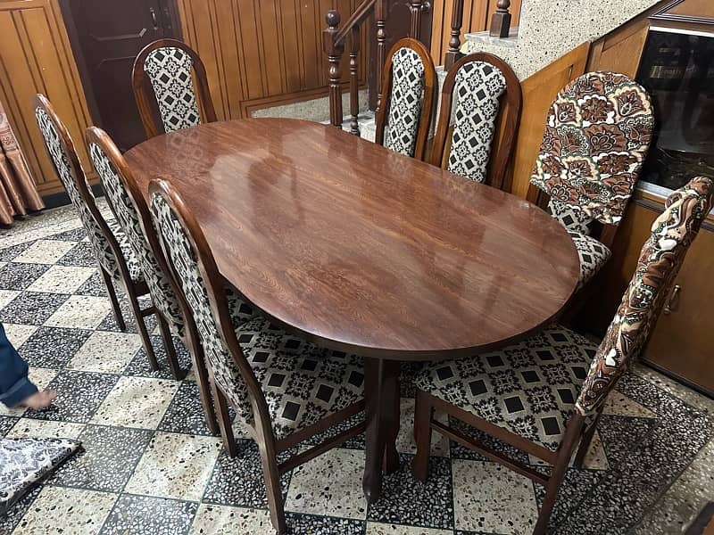 dining table and 8 chairs 1