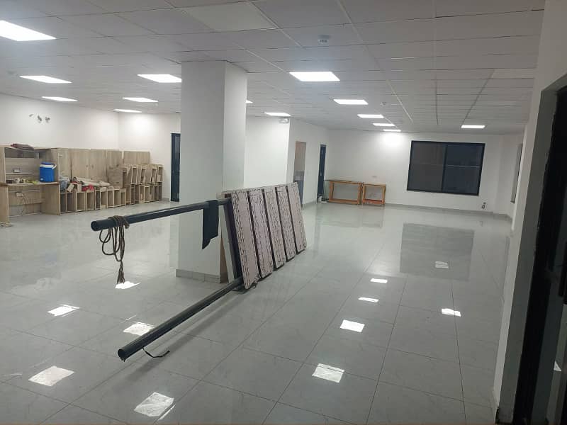 4500sqft brand new tiles floor Hall for rent at the prime location of johar town 9